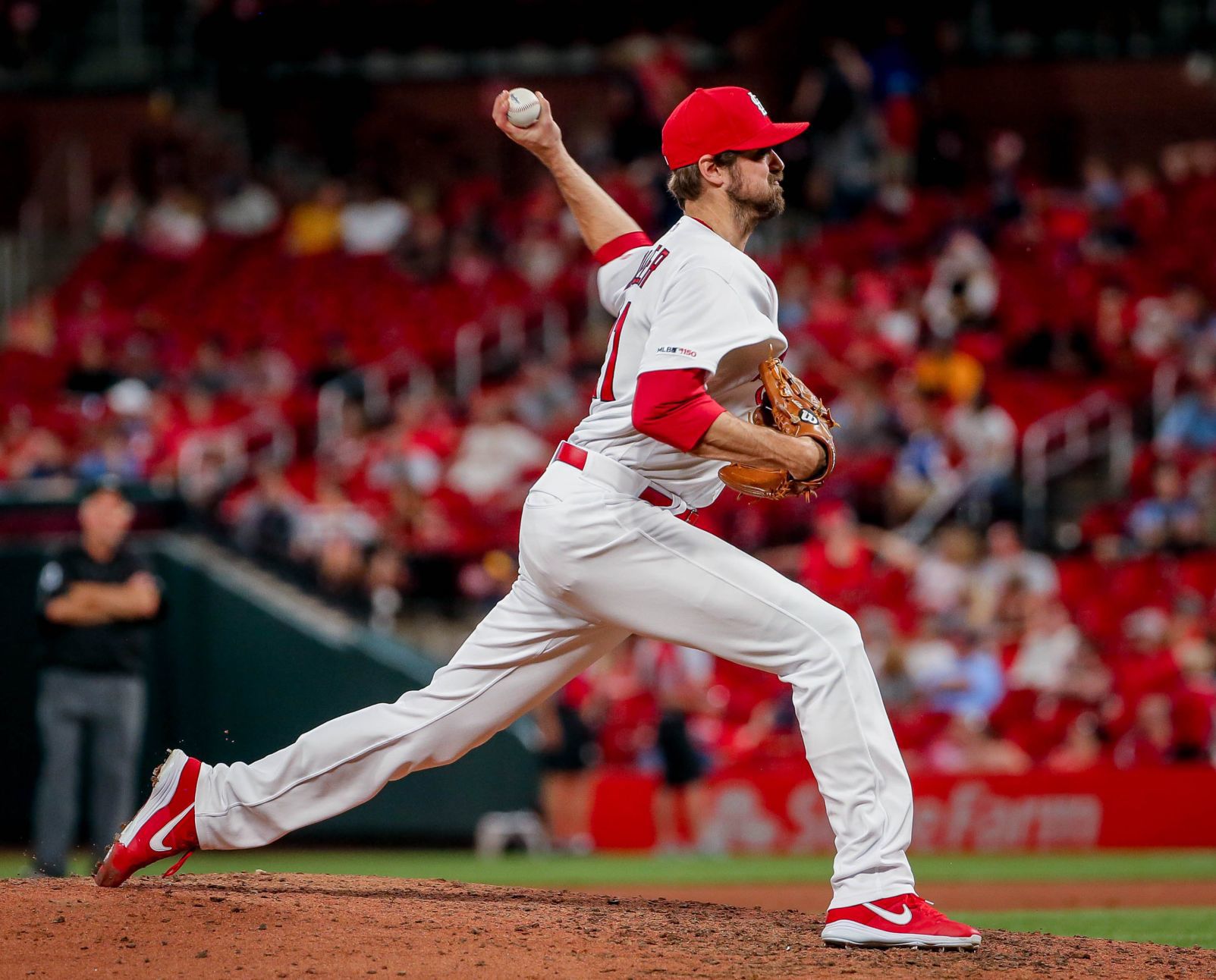 St. Louis Cardinals take on the Miami Marlins at Busch